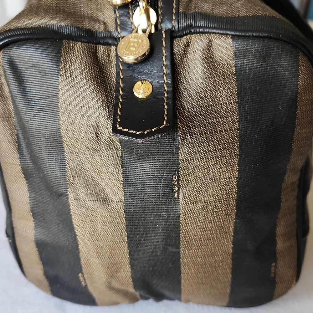 FENDI Pequin Boston Bag w/COA & dustbag - Picture 7 of 16